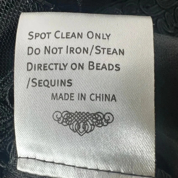 Sue Wong size 2 sequin art deco sheer back wedding guest formal midi dress - Picture 8 of 10